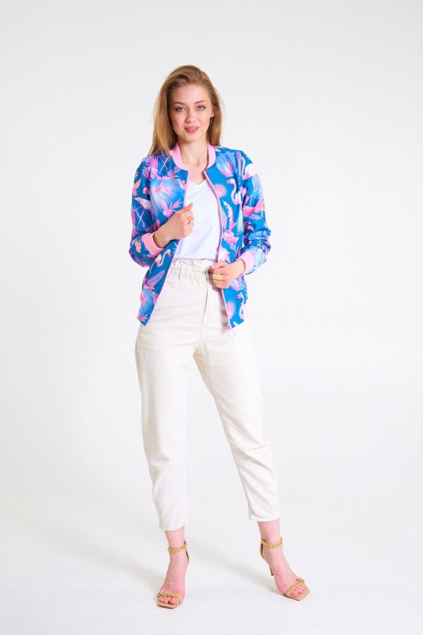 Kurtka Bomber Flamingos